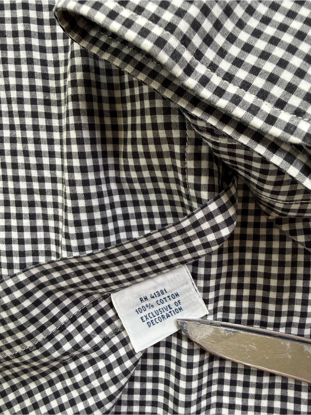 Polo by Ralph Lauren Black & White Gingham Button-Down Men’s Large 16.5 32/33 - Picture 8 of 9